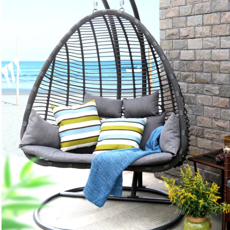 Baner Garden Swing Chair with Stand & Reviews | Wayfair